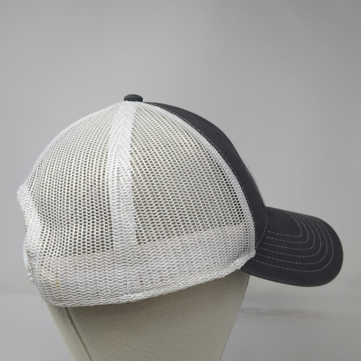 Alaskan Brewing Co Trucker Hat Gray White Red One Size Mesh Back Snapback Patch
