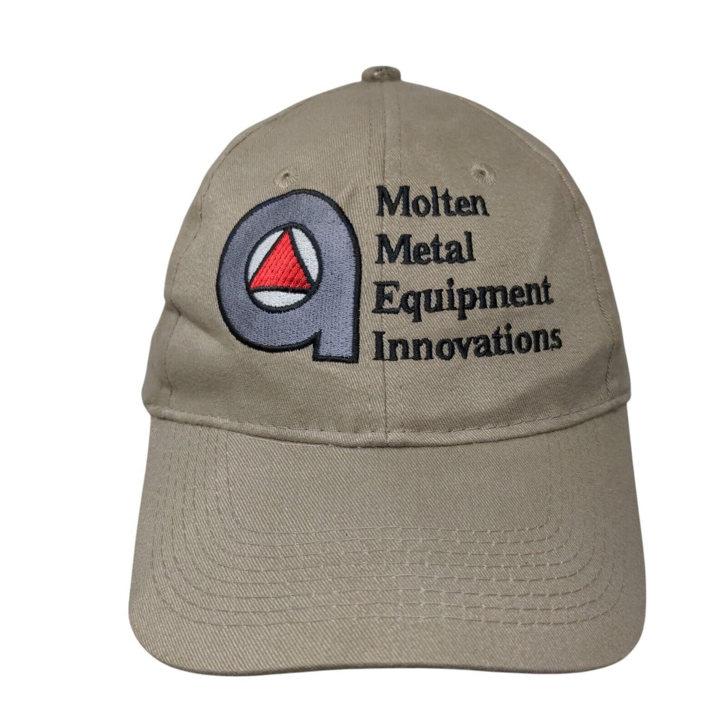 Molten Metal Equipment Innovations Strapback Hat Tan OSFA Embroidered