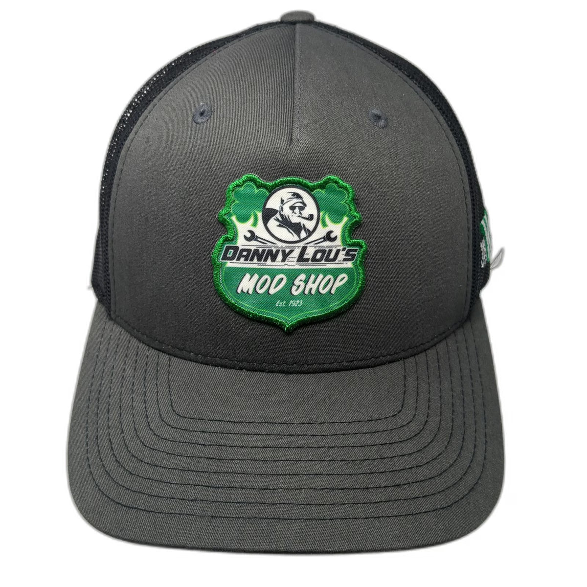 Richardson Trucker Hat Gray One Size Danny Lou's Mod Shop JH Kelly Shamrock