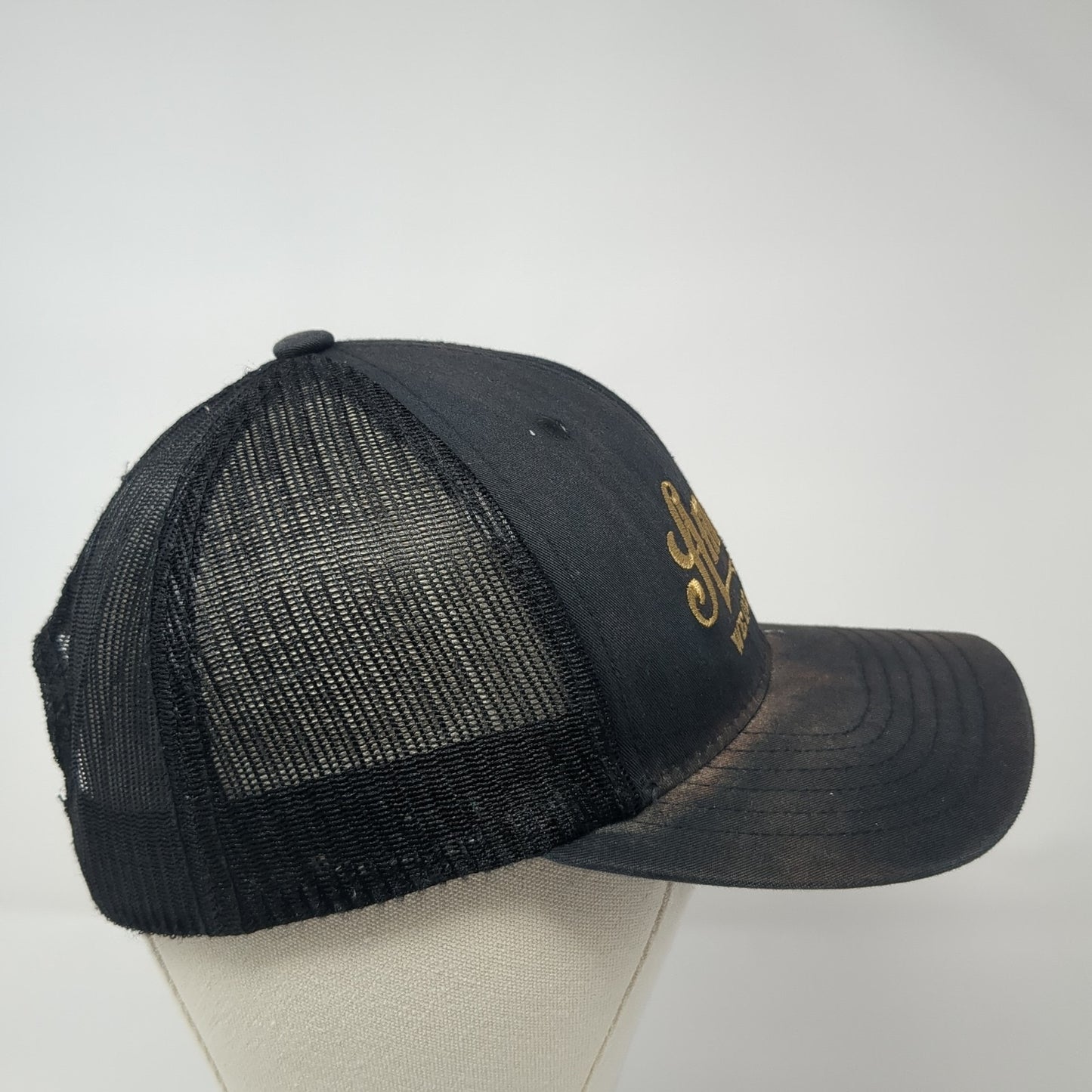 America We Grow Beer Snapback Trucker Hat Black One Size Mesh Back Rural Cloth