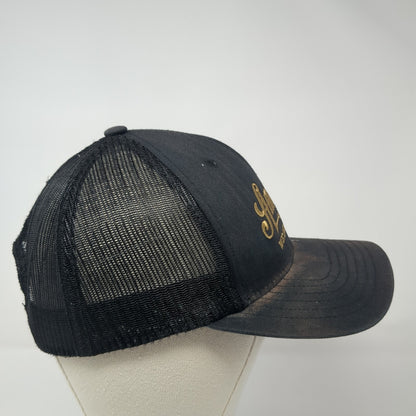 America We Grow Beer Snapback Trucker Hat Black One Size Mesh Back Rural Cloth