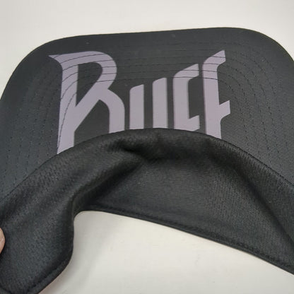 Buff Visor Black One Size Performance Running Logo Hat Reflective Strapback