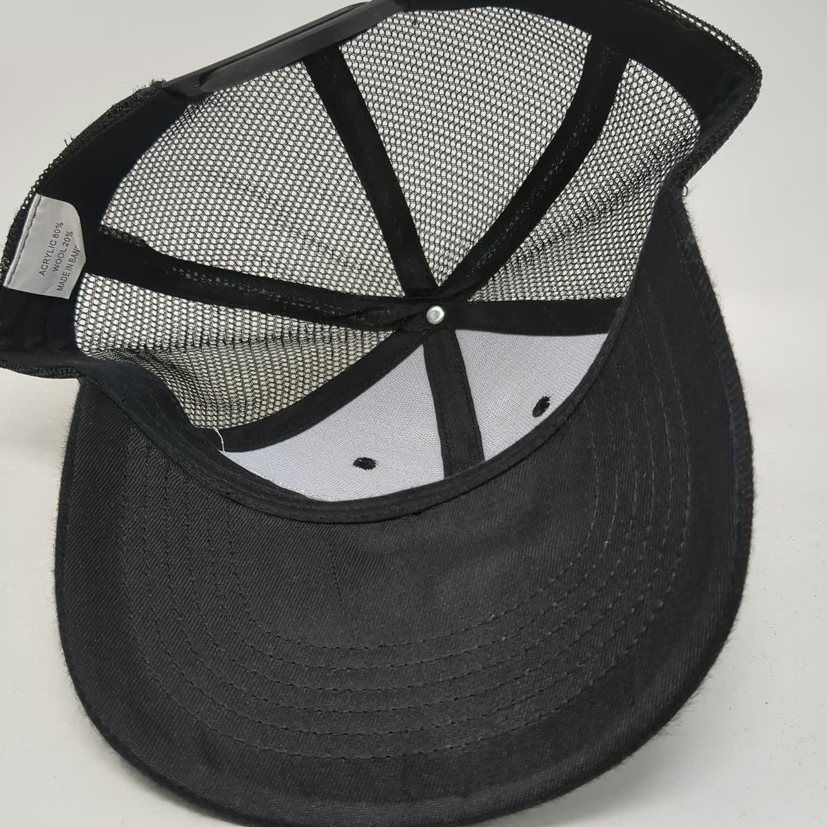 Trucker Hat Black One Size Tri-Valley Engineering TVE Mesh Snapback Structured