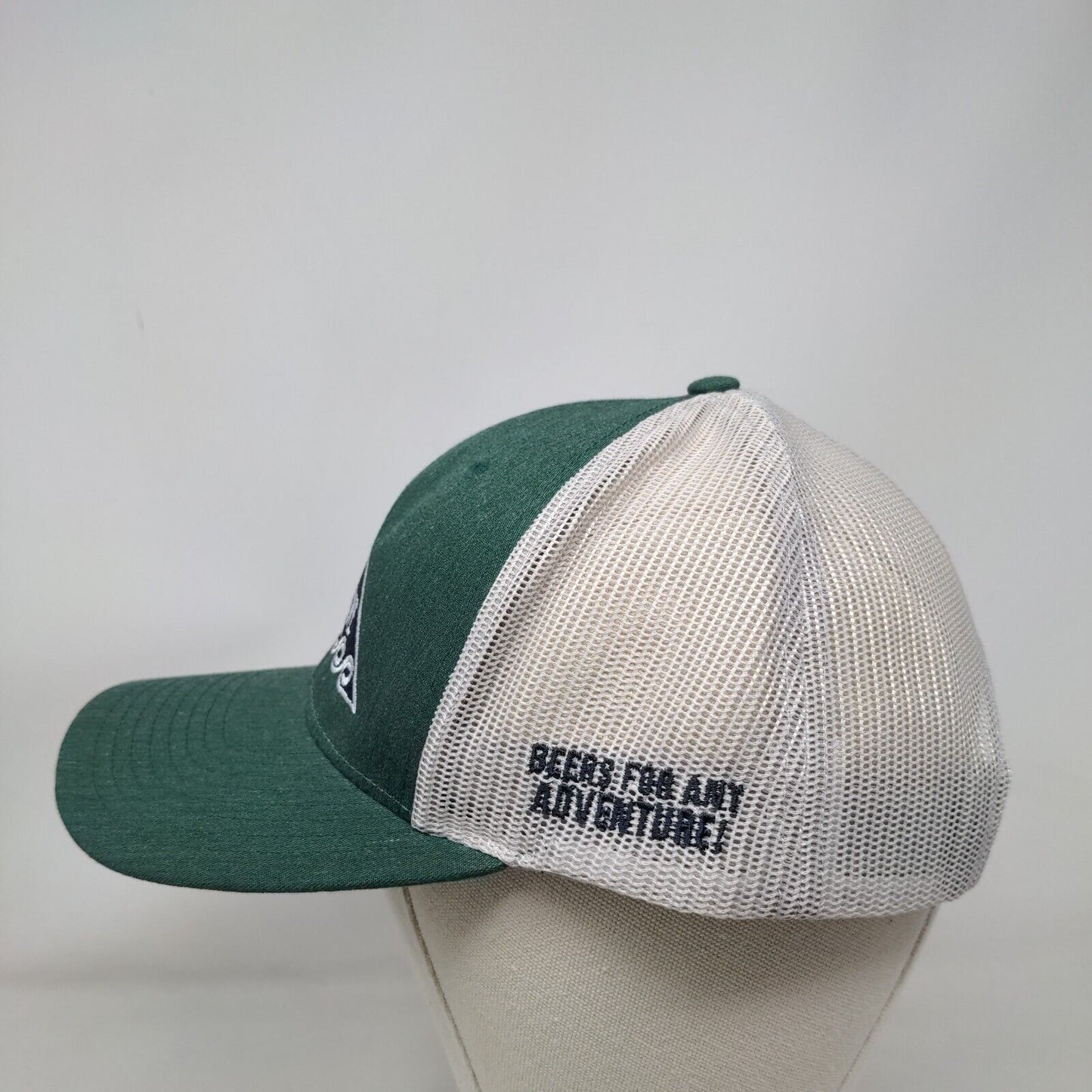 Teddyline Snapback Trucker Hat Green M/L Embroidered Mesh Back Richardson