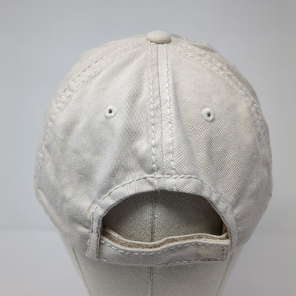 The Adventure Begins Strapback Hat Tan OS Adjustable Distressed KB ETHOS Vintage