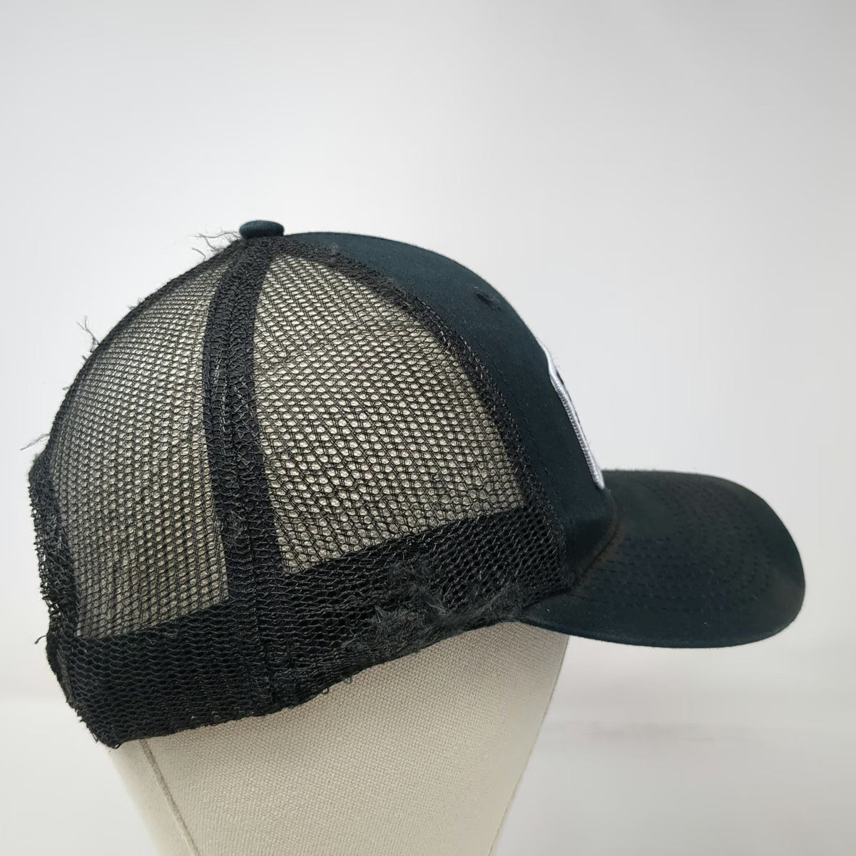 Black Rifle Coffee Company Trucker Hat Black One Size Mesh Snapback Logo Patch