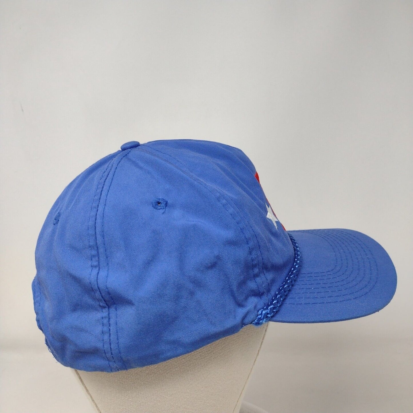 Letter R Snapback Rope Hat Blue OSFA Embroidered Stars Richardson