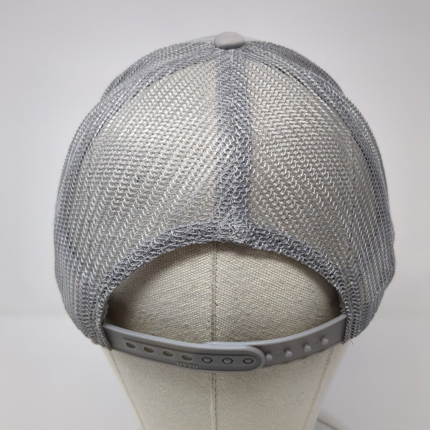 Lake Life Snapback Mesh Back Rope Trucker Hat Gray One Size Solid Otto