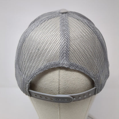 Lake Life Snapback Mesh Back Rope Trucker Hat Gray One Size Solid Otto
