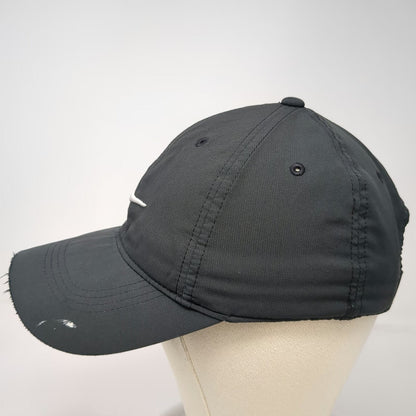 Nike Baseball Cap Black One Size Strapback Embroidered Swoosh Logo Athletic Hat