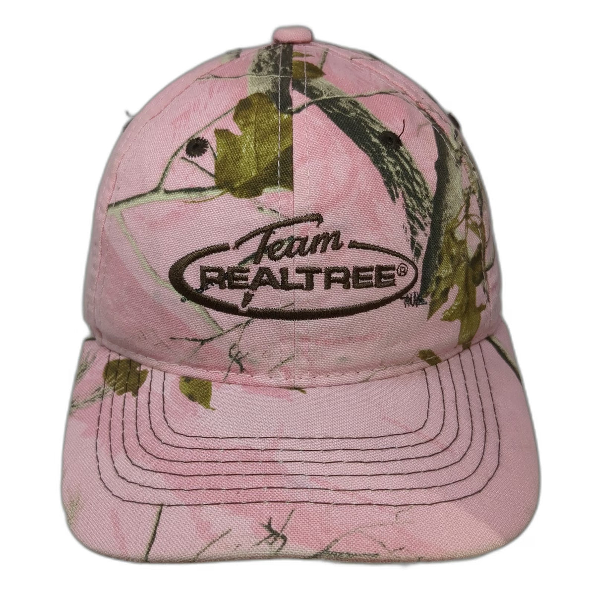 Realtree Baseball Cap Pink OSFM Team Logo Camo Hunting Strapback Hat Outdoors