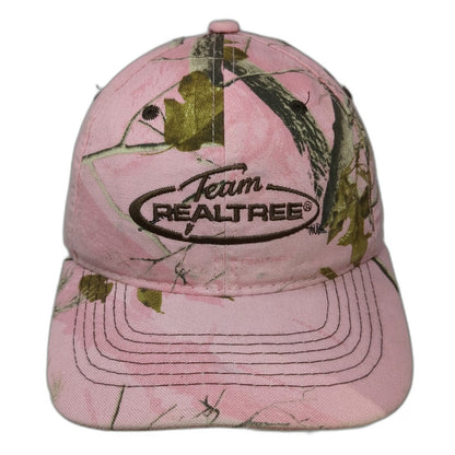 Realtree Baseball Cap Pink OSFM Team Logo Camo Hunting Strapback Hat Outdoors