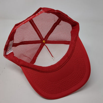 Ninkasi Brewing Snapback Trucker Hat Red OSFM Adjustable Mesh Back Rope Otto