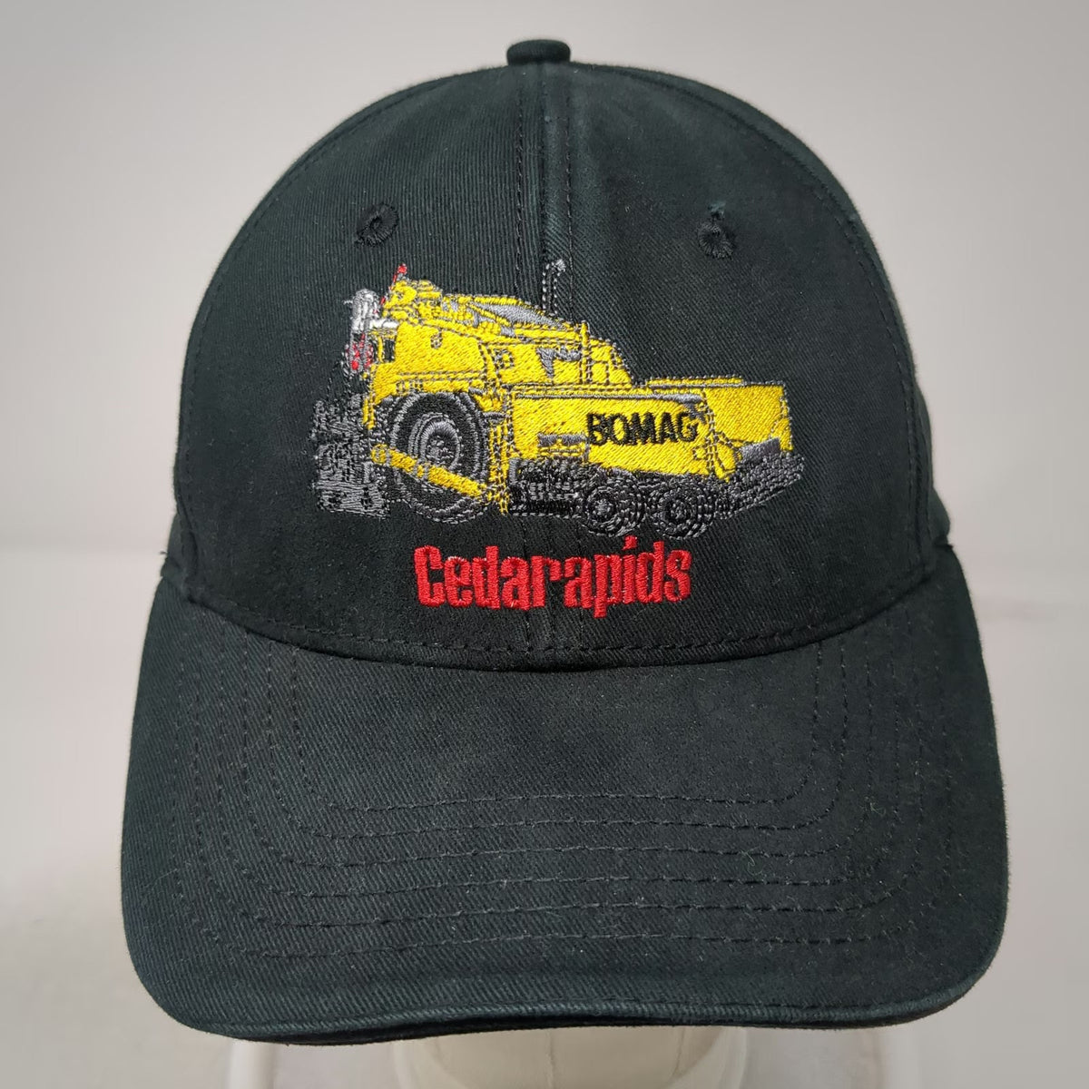 Triple Crown Baseball Cap Black One Size BOMAG Cedarapids Construction Paver Hat