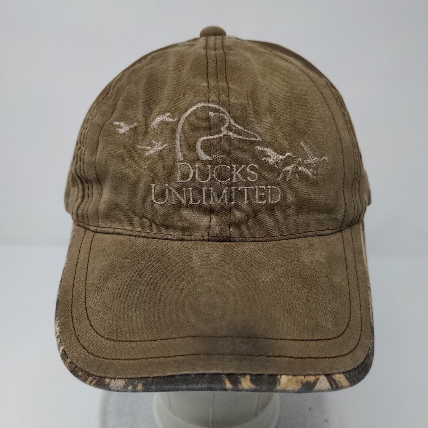 Ducks Unlimited Slideback Hat Brown OSFM Embroidered DU Leader