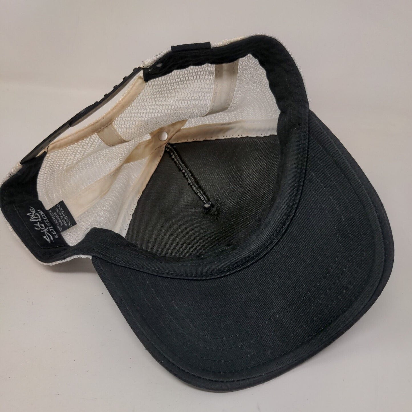 Salt Life Born From The Sun Snapback Trucker Hat Black OSFM Colorblock