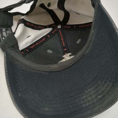 Kryptek Baseball Cap Black Gray OSFM Spartan Helmet Typhon Camo Strapback Hat