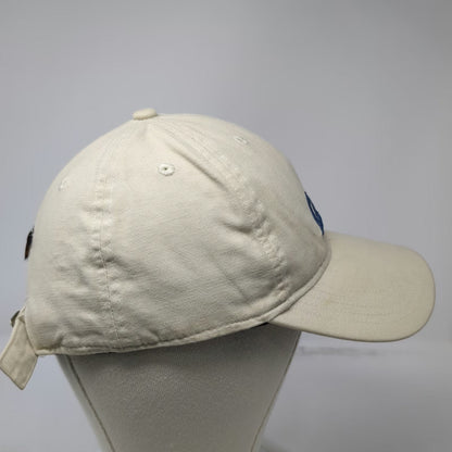 Carhartt Baseball Cap Beige One Size Slideback Blue Script Embroidery Logo Hat