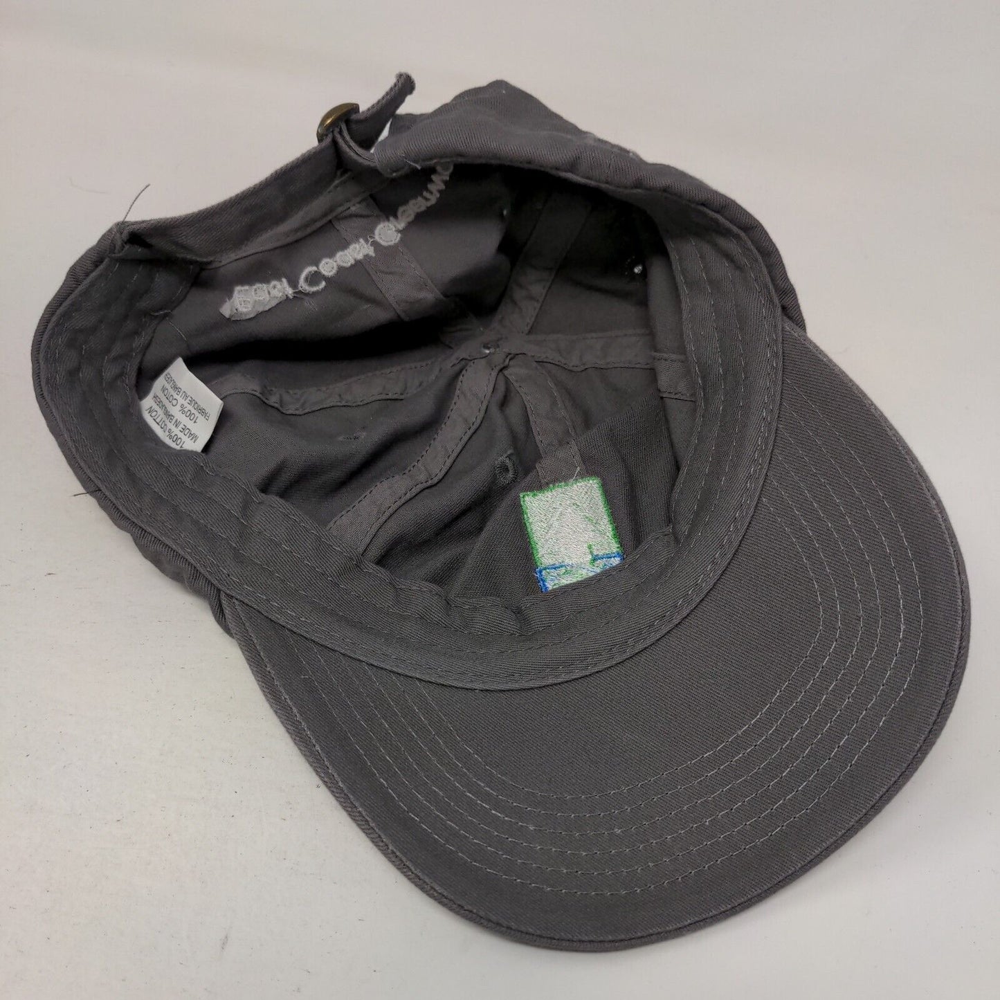 East Coast Greenway Slideback Hat Gray One Size Embroidered Logo 6 Panel