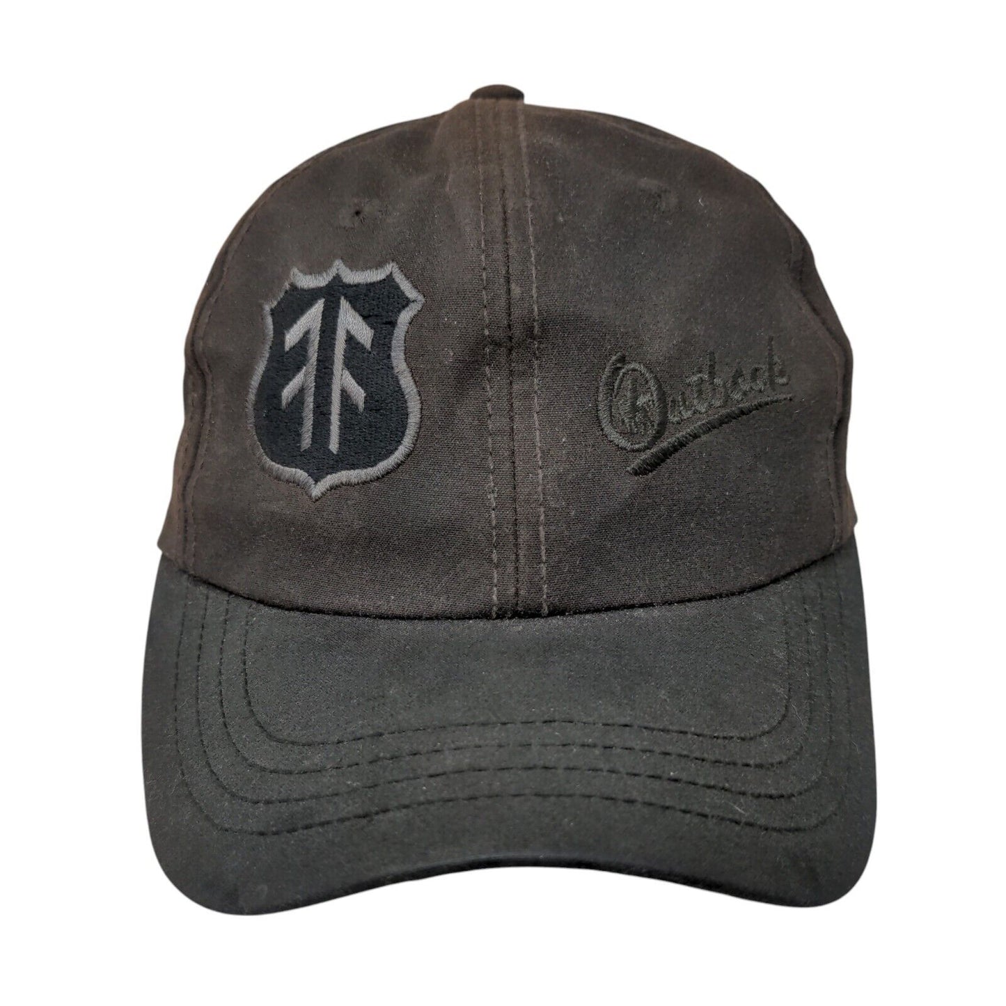 Outback Slideback Aussie Slugger Cap Brown OSFA Adjustable Embroidered Cotton