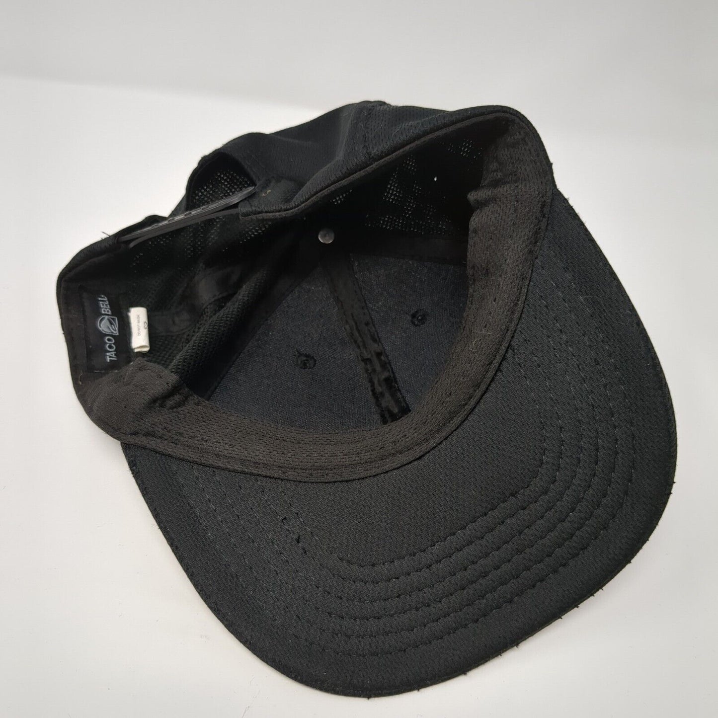 Taco Bell Snapback Hat Black One Size Adjustable Embroidered 6 Panel