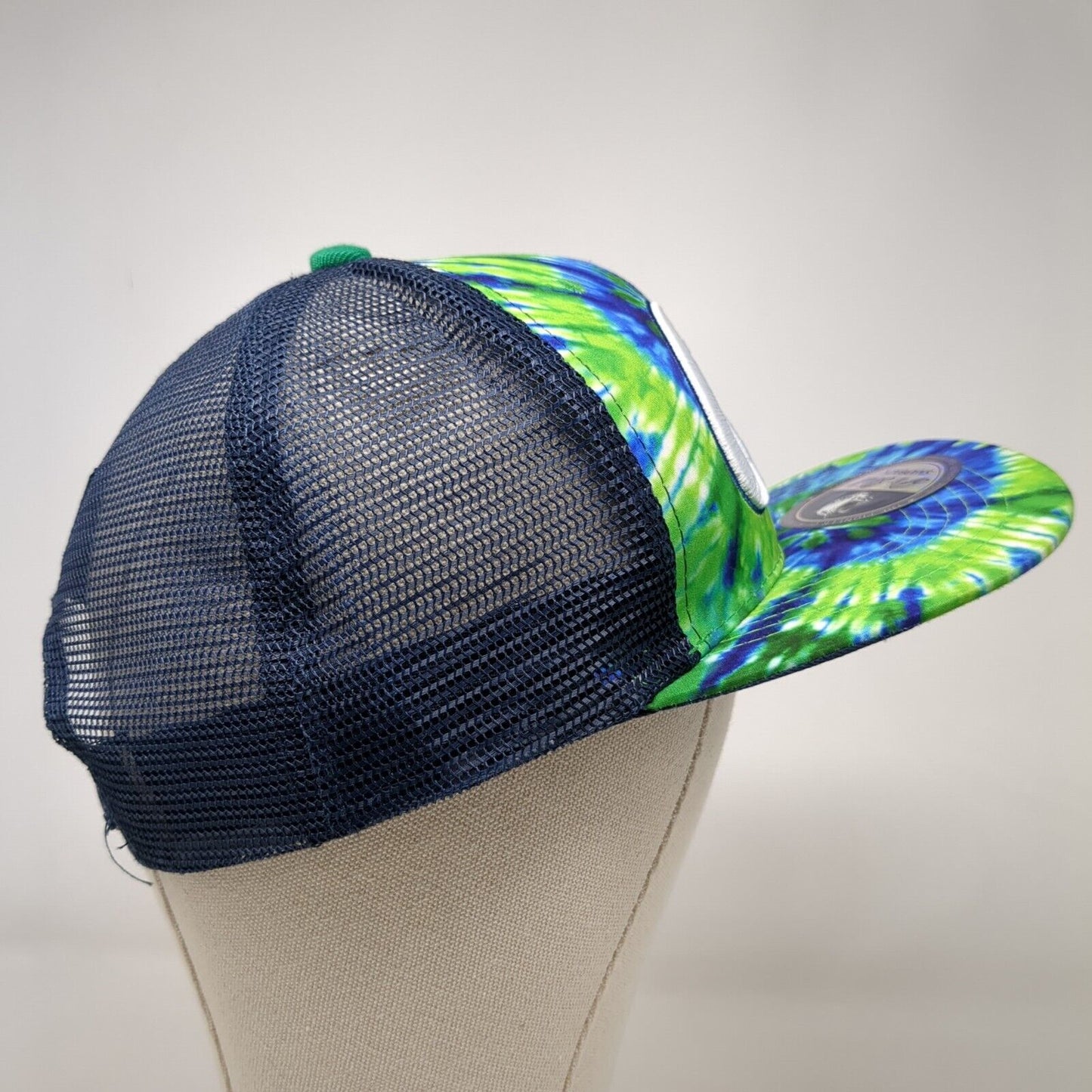 Cali Snapback Mesh Back Trucker Hat Multi One Size Tie Dye Pit Bull