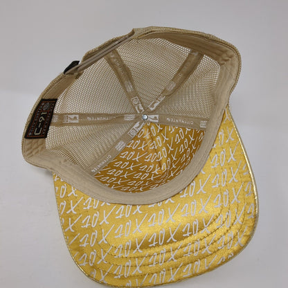 City Hunter Snapback Mesh Back Trucker Hat Multi One Size Metallic