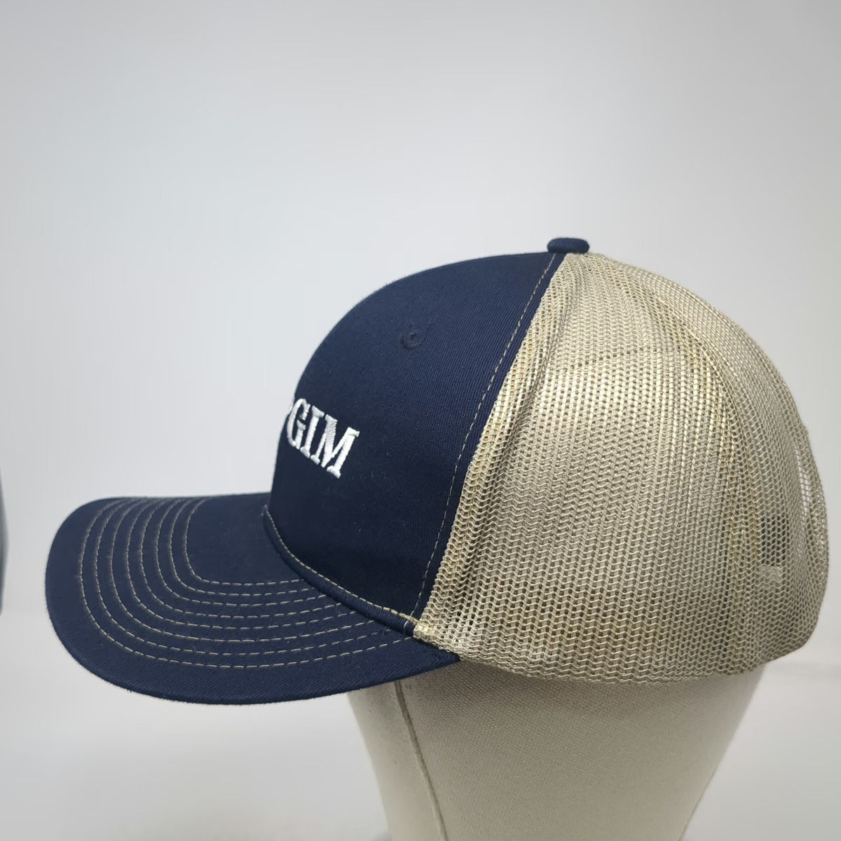 Port Authority Trucker Hat Blue One Size PGIM Logo Mesh Snapback Finance Work