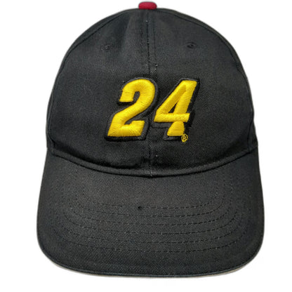 Chase Authentics Black One Size Baseball Cap NASCAR #24 DuPont Motorsports Hat
