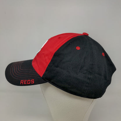 Fan Favorite Men's Slideback Hat Black Red OSFA Embroidered Cincinnati Reds Logo