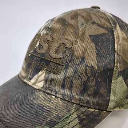 RSC Equipment Rental Slideback Hat Camouflage OSFA Embroidered 6 Panel Cotton