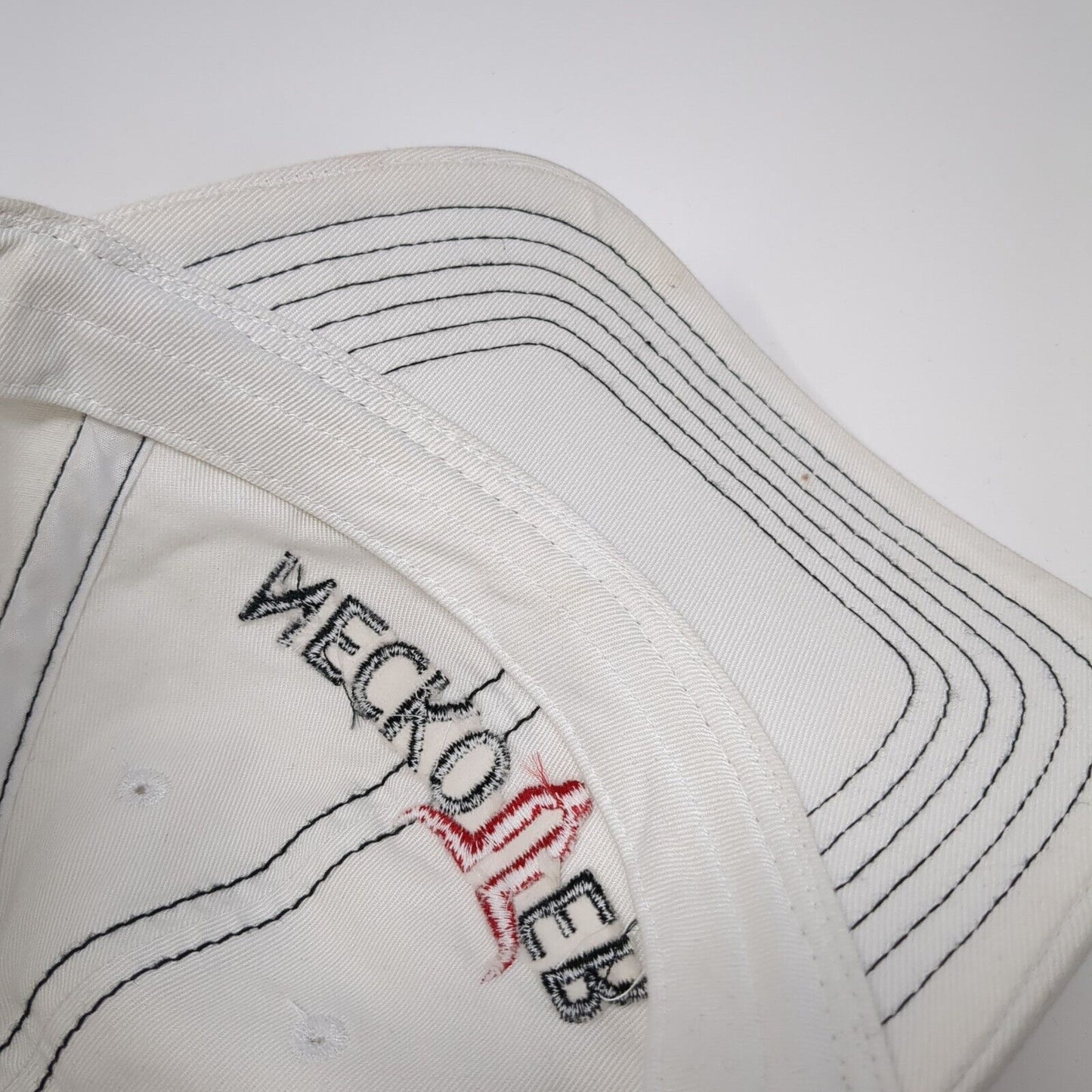 Neckover Bull Tuff Strapback Hat White One Size Adjustable 6 Panel