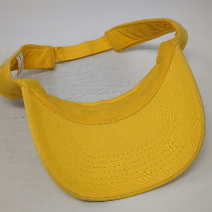 Mooby's Weinstein Co Yellow Visor One Size Strapback Cotton Embroidered Hat