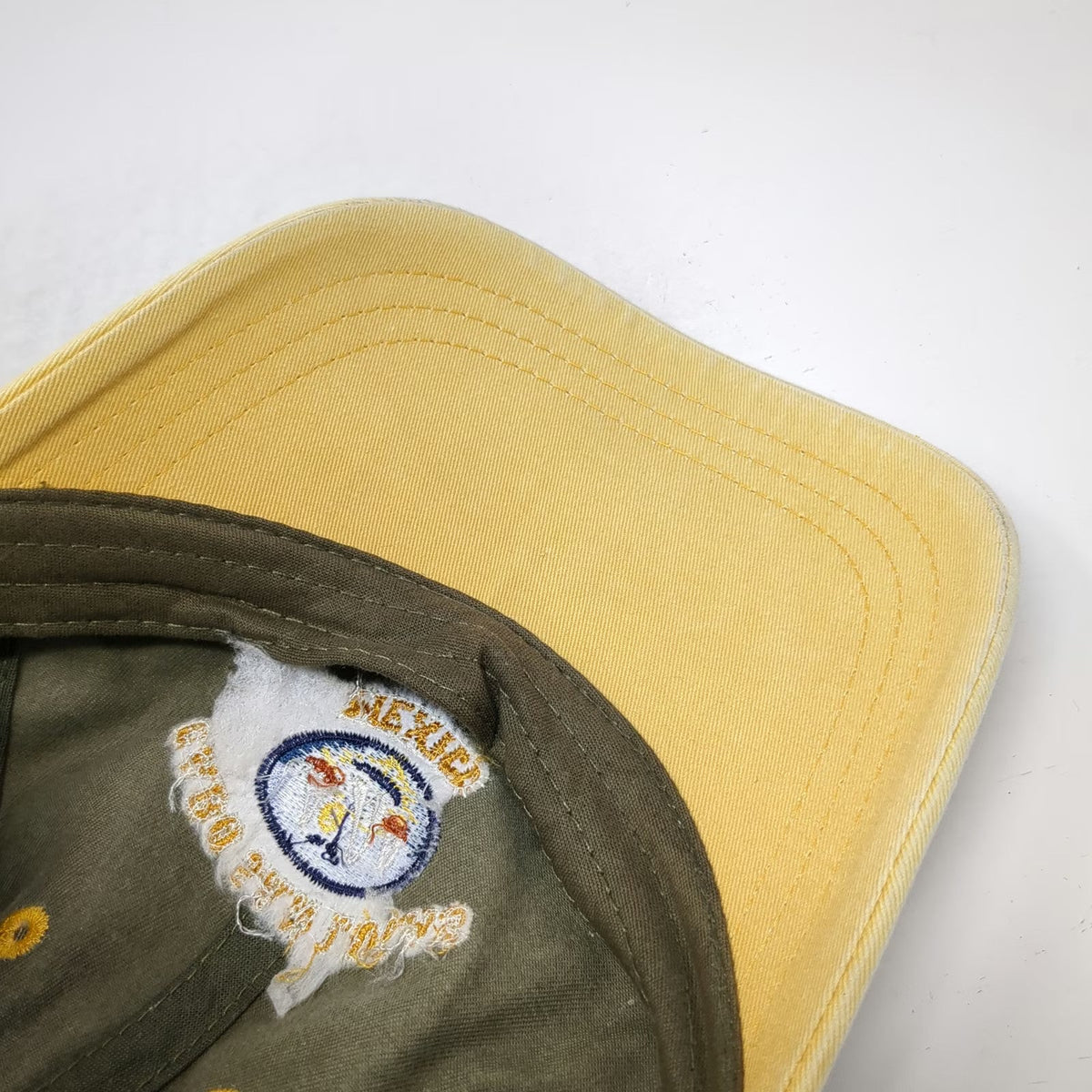 Yacht Club Baseball Cap Green Yellow One Size Cabo San Lucas Mexico Logo Hat
