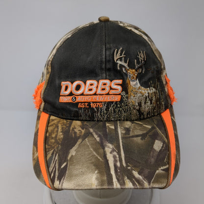 Dobbs Tire Auto Centers Est. 1976 Strapback Hat Camouflage OS Adjustable 6 Panel