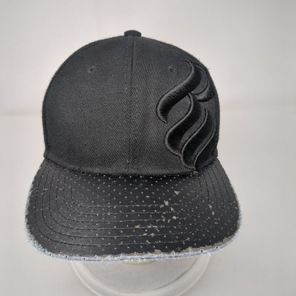 Rocawear Classics Snapback Hat Black One Size Adjustable Embroidered