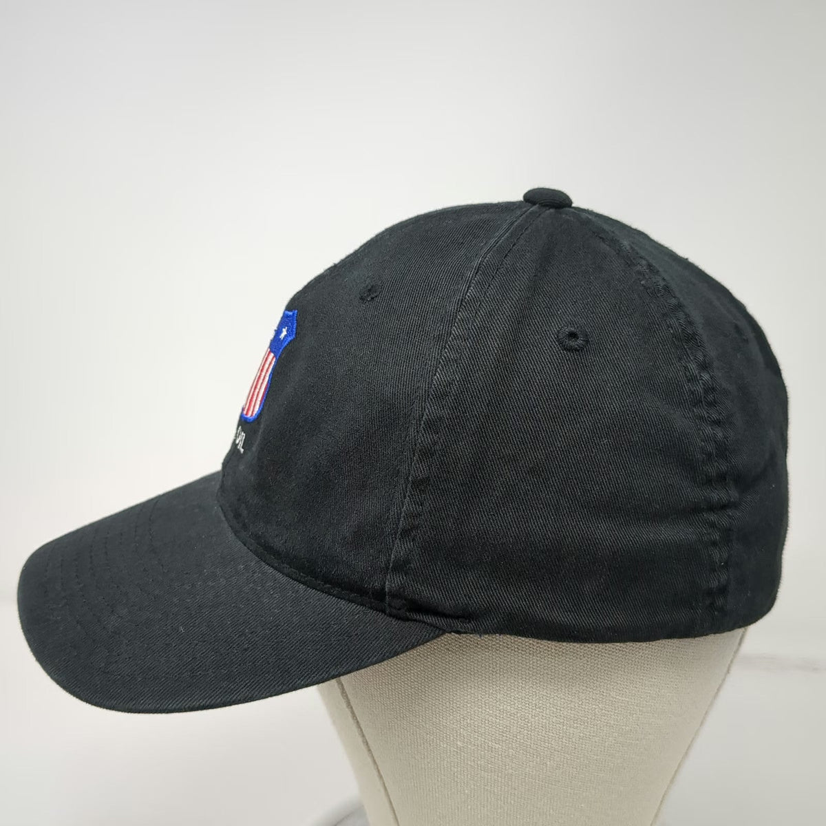 Port Authority Baseball Cap Black L/XL Flexfit US Oil Shield Logo Energy Gas Hat
