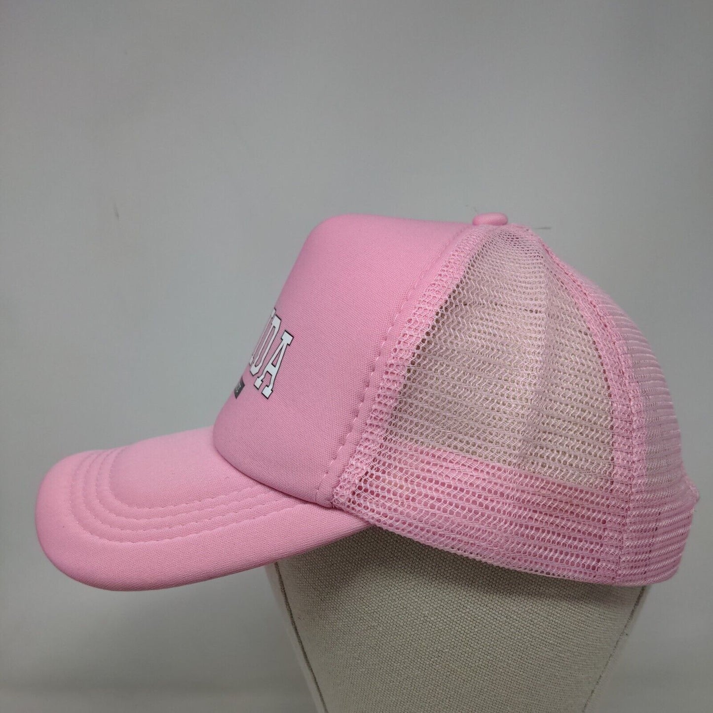Florida Sunshine State Snapback Mesh Back Trucker Hat Pink One Size
