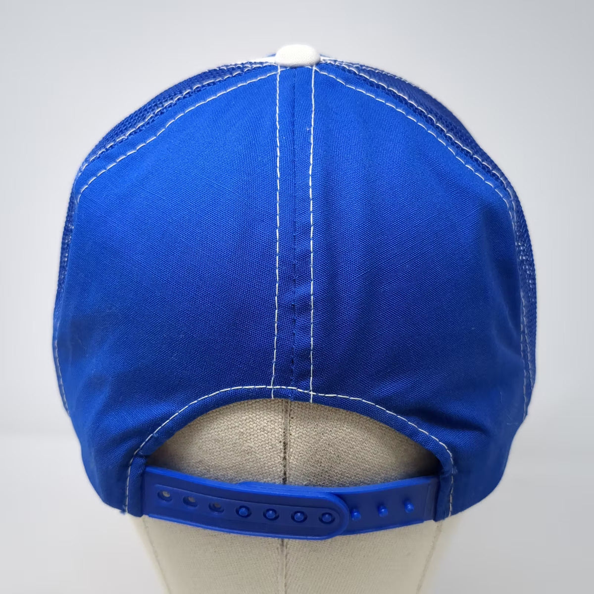 AA Headwear Co-Plas Gel Coats Trucker Hat Blue One Size Snapback Adjustable Mesh