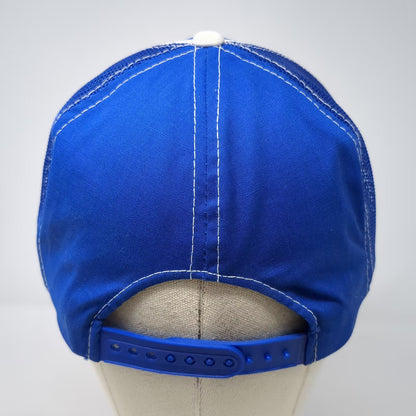 AA Headwear Co-Plas Gel Coats Trucker Hat Blue One Size Snapback Adjustable Mesh