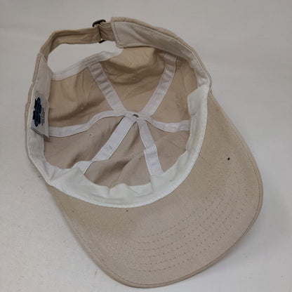 FCA Sports Slideback Hat Tan One Size Adjustable Solid 6 Panel Big X