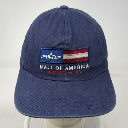Mall of America Baseball Cap Blue One Size Strapback Minnesota USA Flag Hat
