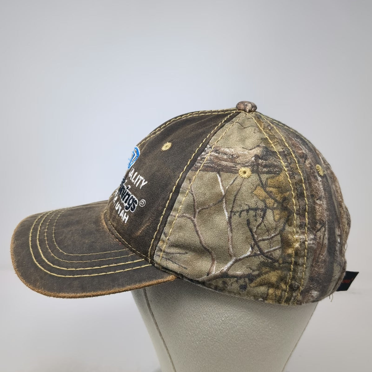 Port Authority Rhino Linings Tooele Utah Brown Camo Baseball Cap One Size Hat