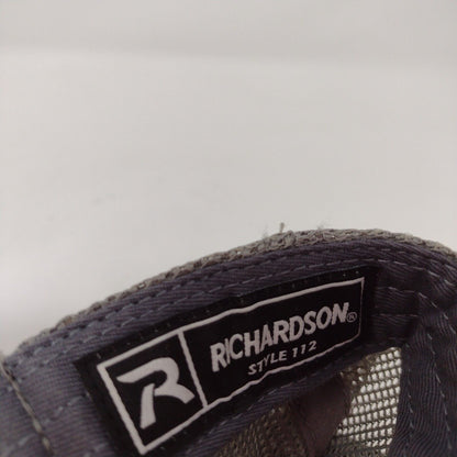 DRKTMBR Coffee Snapback Trucker Hat Gray OSFA Mesh Back Richardson