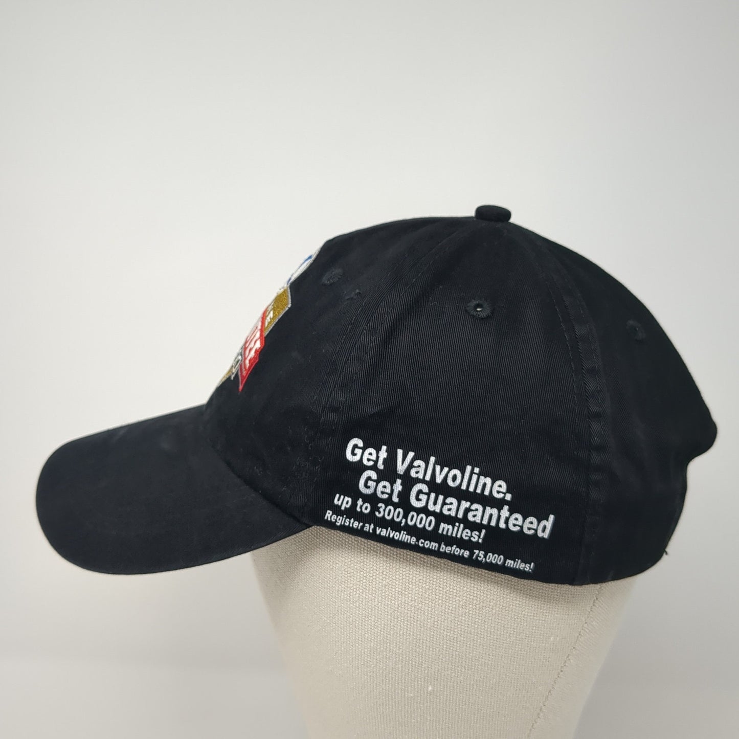 Valvoline Engine Guarantee 300,000 Miles Slideback Hat Black One Size