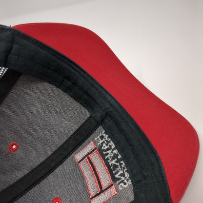 Hawkins Companies Snapback Trucker Hat Red OS Adjustable Mesh Back Richardson
