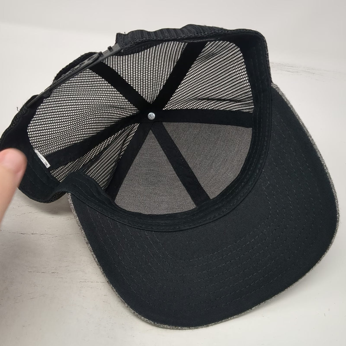 Richardson Trucker Hat Gray L 208 Jiu Jitsu Academy Nampa ID Mesh Snapback