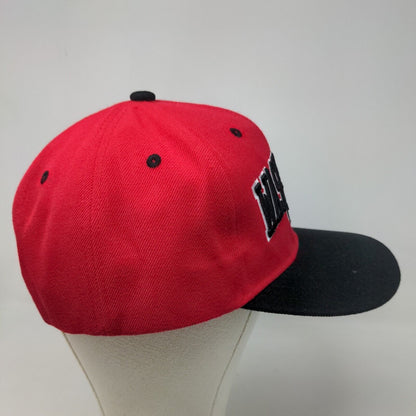 USA Brand Men's Snapback Hat Red Adjustable Embroidered Washington DC Logo