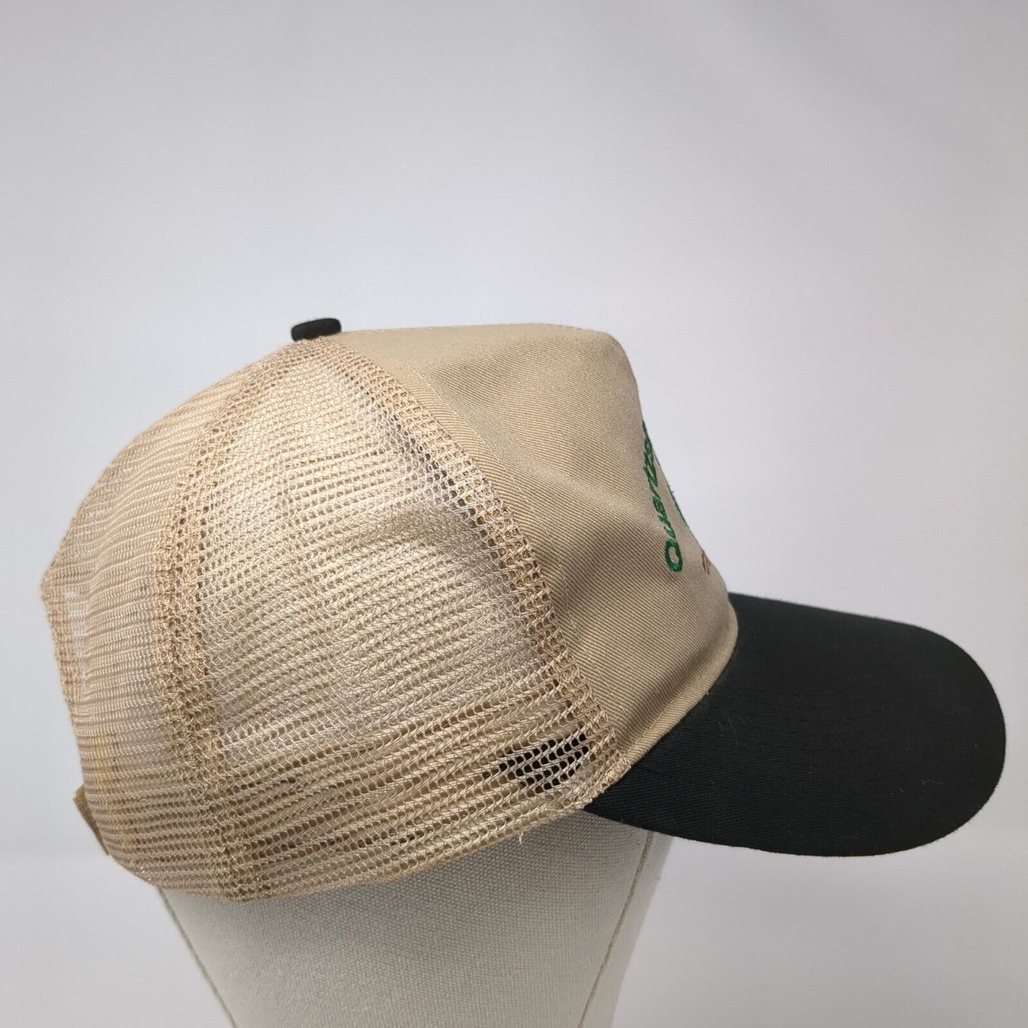 Quartzsite RC Flyers Strapback Trucker Hat Tan OS Adjustable Embroidered Mesh