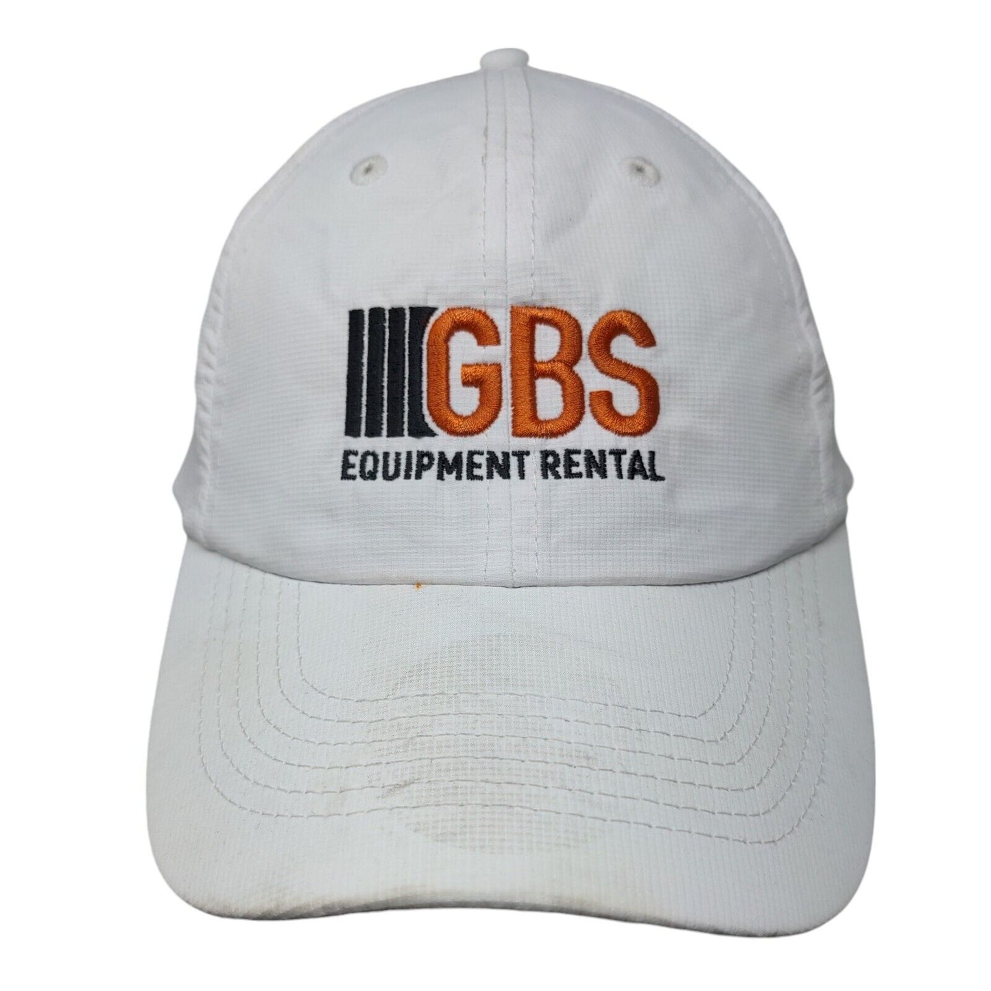 GBS Equipment Rental Strapback Hat White OSFA Embroidered Adjustable